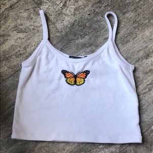 butterfly brandy melville tank